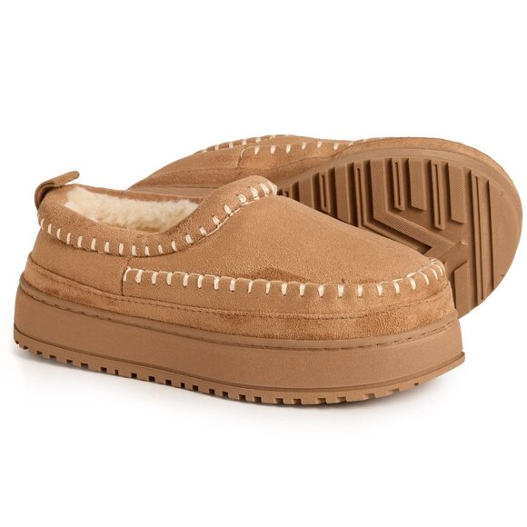 NEW DaKine Premium Memory Foam Moccasins slippers in Chestnut For Women 1125 2s1 - Picture 2 of 5